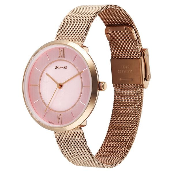 Sonata Modern Edit Quartz Analog Watch For Women 8193wm01 - KRISHNA WATCH COMPANY