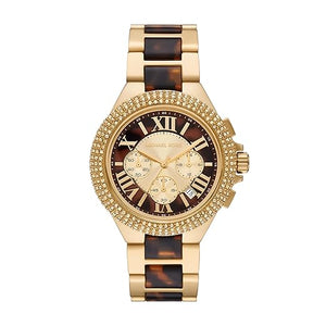 Michael Kors Oversized Camille Gold & Brown Dial 43mm MK7269 - KRISHNA WATCH COMPANY