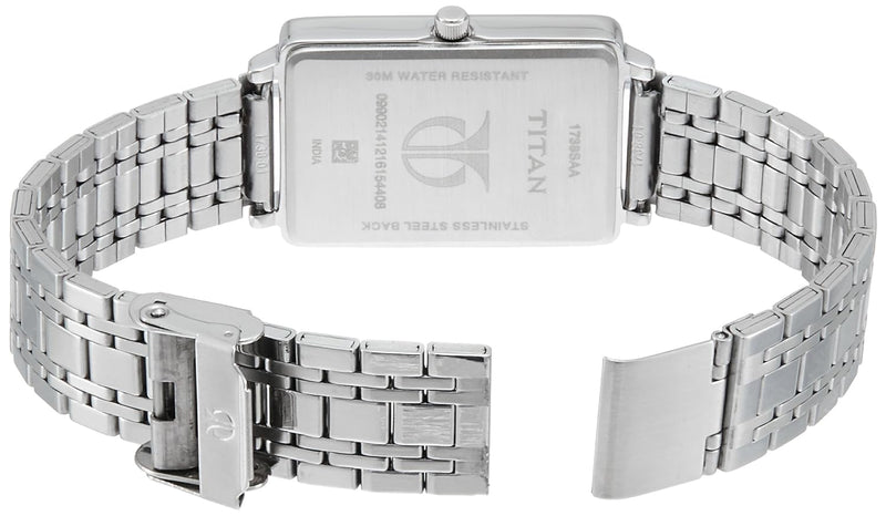 Titan White Dial Two Toned Stainless Steel Strap Watch Nk1738sm01 (Dg389) - KRISHNA WATCH COMPANY