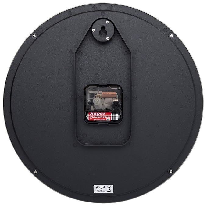 SEIKO Plastic Golden Round Wall Clock (31 x 31 x 4.3 cm, Large) QXA753GN