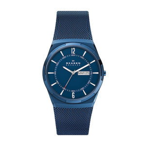 Melbye Three-Hand Day-Date Ocean Blue Stainless Steel Mesh SKW6788 - KRISHNA WATCH COMPANY