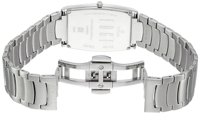 Titan Edge Silver Dial Silver Stainless Steel Strap Watch NH1044SM16A (DF658B) - KRISHNA WATCH COMPANY