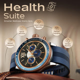 GOBOULT Saber Smart Watch 1.43'' AMOLED Display, Functional Rotating Bezel, AOD, BT Calling, 200+Watchfaces, 700 Nits Brightness, AI Voice Assistant, SpO2 Monitoring, 120+ Sports Mode (Blue)