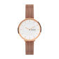 Gitte Two-Hand Rose Gold-Tone Stainless Steel Mesh Watch SKW3013