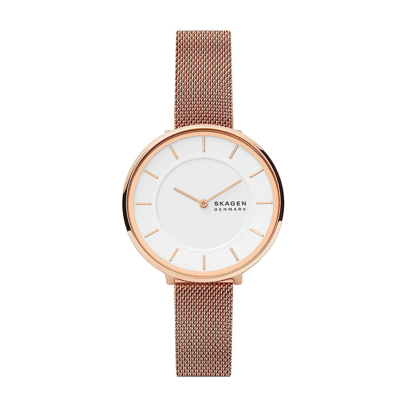 Gitte Two-Hand Rose Gold-Tone Stainless Steel Mesh Watch SKW3013