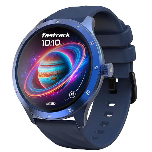Fastrack Jupitor R2 Smart Watch, 1.38” TFT Display, 240 * 240 Pixel Resolution, SingleSync BT Calling, AI Voice Assistant, 100+ Sports Modes & Smartwatch 38155PP02K
