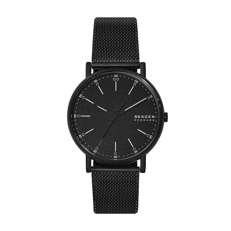 Signatur Three-Hand Midnight Steel Mesh Watch SKW6579