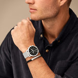 Fossil Neutra Chronograph Stainless Steel Mesh Watch and Bracelet Box Set FS6020SET