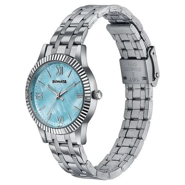Premium looking versatile women's watch from Ease by Sonata 8202SM04W