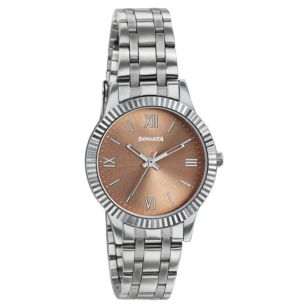 Premium looking versatile women's watch from Ease by Sonata 8202SM05W