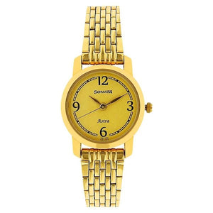 Sonata Quartz Analog Watch for Women - 87018YM02 - KRISHNA WATCH COMPANY
