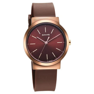 Sonata Essentials Watch for Women - 87044KP01 - KRISHNA WATCH COMPANY