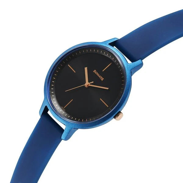 Sonata Splash Quartz Analog Watch for Women 87049pp20w