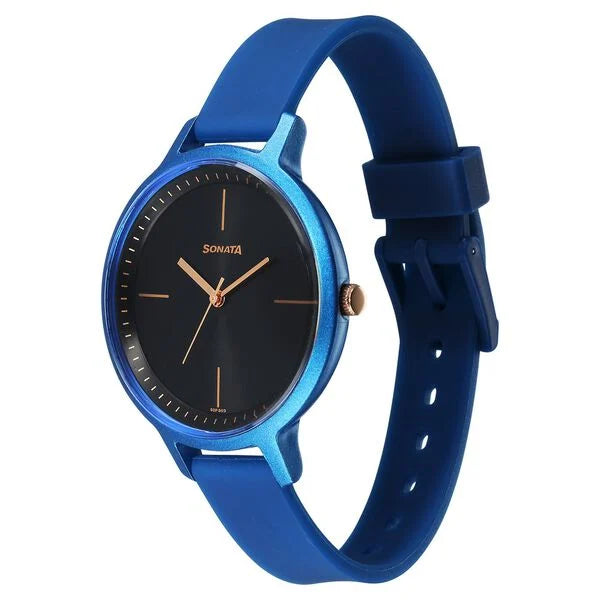 Sonata Splash Quartz Analog Watch for Women 87049pp20w - KRISHNA WATCH COMPANY