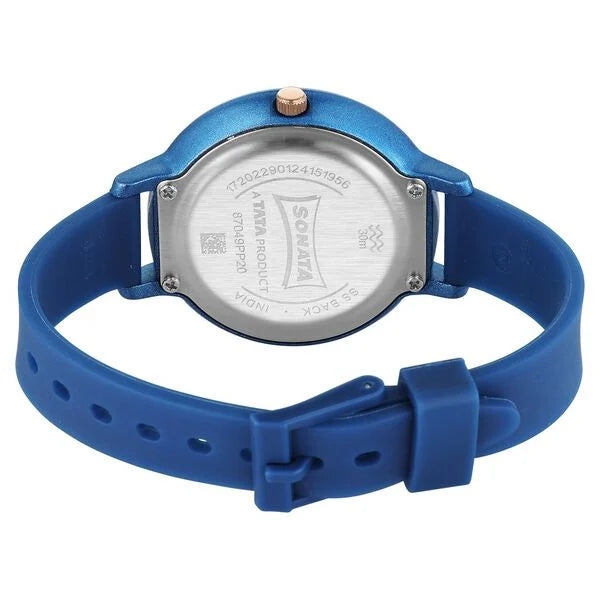 Sonata Splash Quartz Analog Watch for Women 87049pp20w