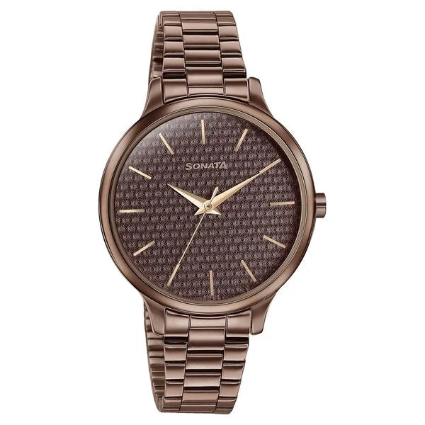 Sonata Wedding Bling Quartz Analog Watch for Women 87050qm02