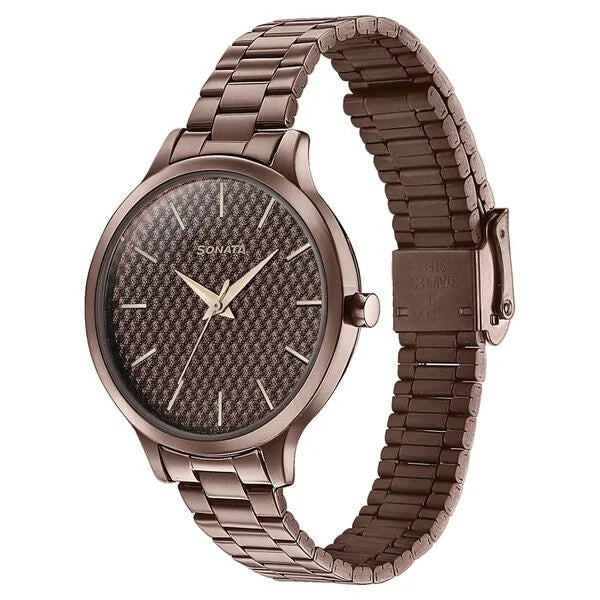 Sonata Wedding Bling Quartz Analog Watch for Women 87050qm02