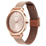 Sonata Wedding Quartz Analog Rose Gold Dial Stainless Steel Strap Watch for Women ns87051wm02 / 87051wm02