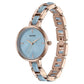 Sonata Wedding Edit Quartz Analog Blue Dial Stainless Steel With Acetate Strap Watch For Women 87064kd04