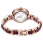 Sonata Wedding Edit Quartz Analog Maroon Dial Stainless Steel With Acetate Strap Watch For Women 87064kd05