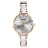 Sonata Quartz Analog Silver Dial Two Toned Stainless Steel Strap Watch For Women 87065kd02