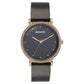 Sonata Quartz Analog Black Dial Black Leather Strap Watch For Women NT87066wl01