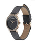 Sonata Quartz Analog Black Dial Black Leather Strap Watch For Women NT87066wl01