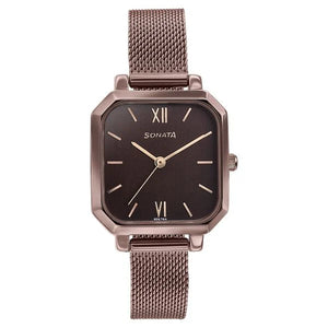 Sonata Modern Edit Quartz Analog Watch For Women - 87072QM01 - KRISHNA WATCH COMPANY