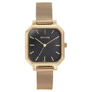 Sonata Modern Edit Quartz Analog Watch For Women - 87072WM03 - KRISHNA WATCH COMPANY
