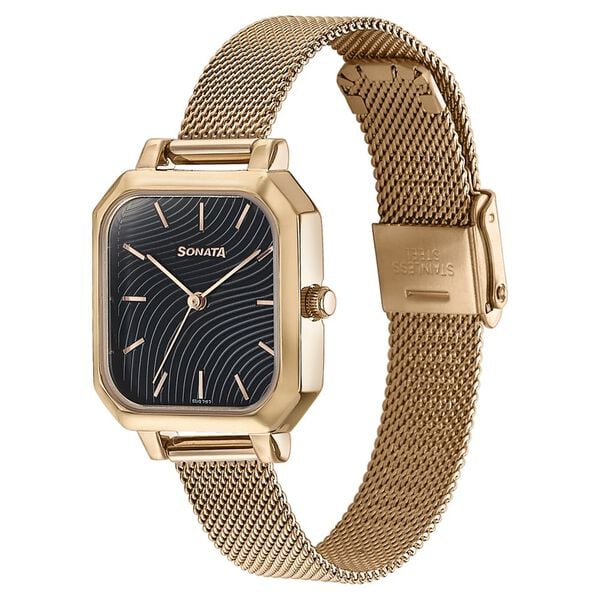 Sonata Modern Edit Quartz Analog Watch For Women 87072wm03