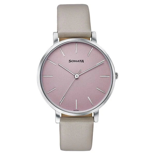 Sonata Pastel Play Quartz Analog Watch For Women 87073sl01