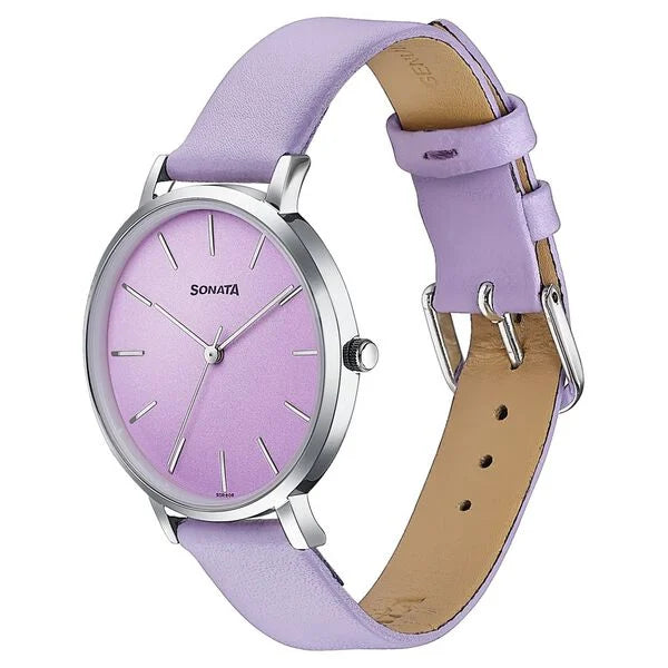 Sonata Pastel Play Quartz Analog Watch For Women 87073sl06