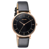 Sonata Modern Edit Quartz Analog Black Dial Leather Strap Watch For Women 87073wl01 - KRISHNA WATCH COMPANY