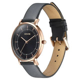 Sonata Modern Edit Quartz Analog Black Dial Leather Strap Watch For Women 87073wl01 - KRISHNA WATCH COMPANY