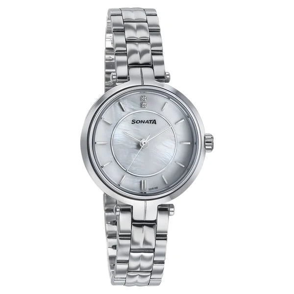 Sonata Wedding Quartz Analog Watch For Women - 87077SM01 - KRISHNA WATCH COMPANY