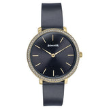 Sonata Wedding Edit Quartz Analog Black Dial Leather Strap Watch For Women 87080yl02 - KRISHNA WATCH COMPANY