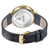 Sonata Wedding Edit Quartz Analog Black Dial Leather Strap Watch For Women 87080yl02 - KRISHNA WATCH COMPANY