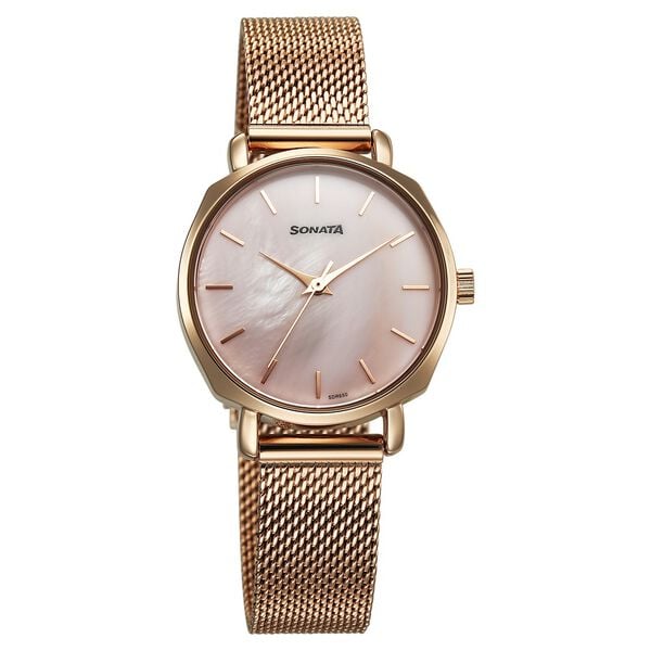 Sonata Eternia Quartz Analog Watch For Women - 87087wm01 - KRISHNA WATCH COMPANY
