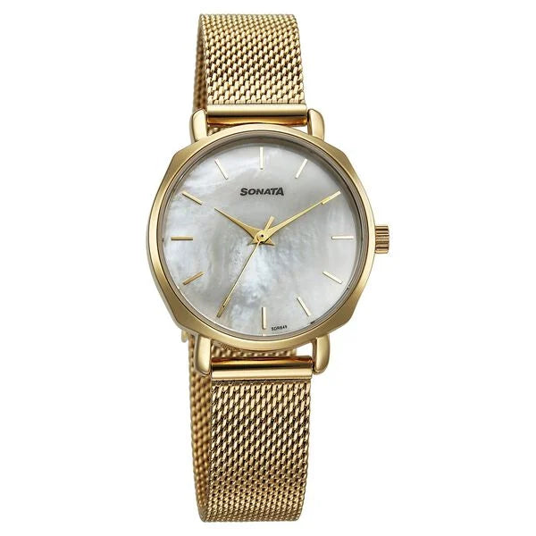Sonata Eternia Quartz Analog Watch For Women - 87087YM01