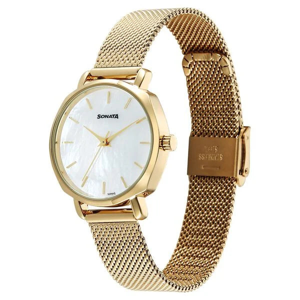 Sonata Eternia Quartz Analog Watch For Women - 87087YM01