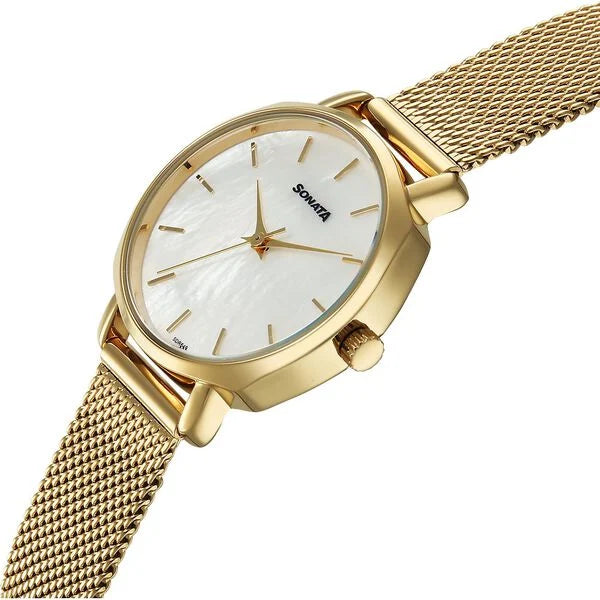 Sonata Eternia Quartz Analog Watch For Women - 87087YM01