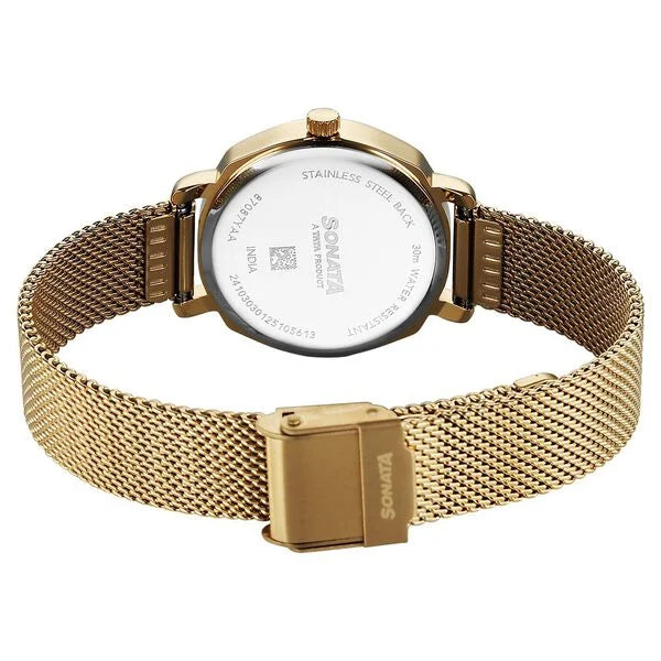Sonata Eternia Quartz Analog Watch For Women - 87087YM01
