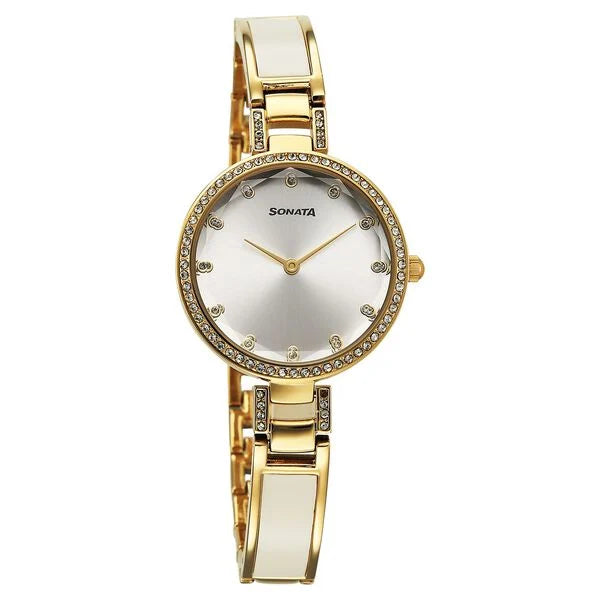 Sonata Aura Quartz Analog Watch For Women 87100kd02