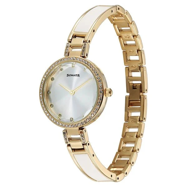 Sonata Aura Quartz Analog Watch For Women 87100kd02