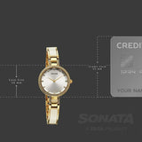 Sonata Aura Quartz Analog Watch For Women 87100kd02