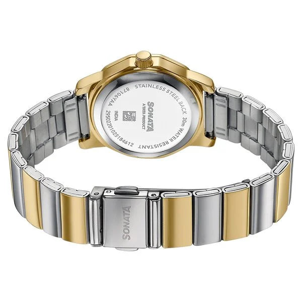 Sonata Festive Quartz Analog Watch For Women 87106BM01
