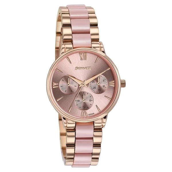 Sonata Festive Quartz Multifunction Watch For Women 87107kd02