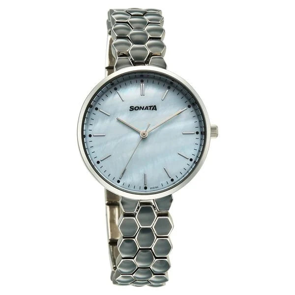Sonata Festive Quartz Analog Watch For Women - 87114KM01 - KRISHNA WATCH COMPANY