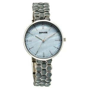 Sonata Festive Quartz Analog Watch For Women - 87114KM01 - KRISHNA WATCH COMPANY