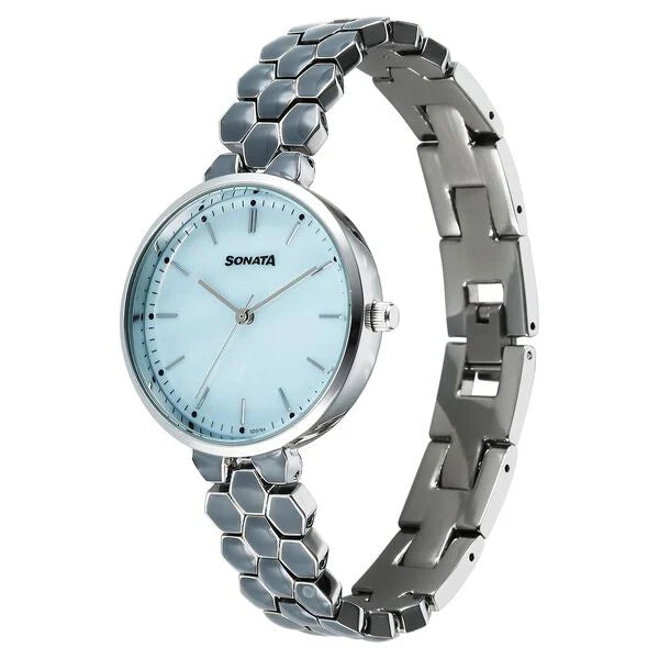 Sonata Festive Quartz Analog Watch For Women - 87114KM01 - KRISHNA WATCH COMPANY